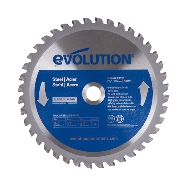 6-1/2" Mild Steel Cutting Blade, 5/8" Arbor